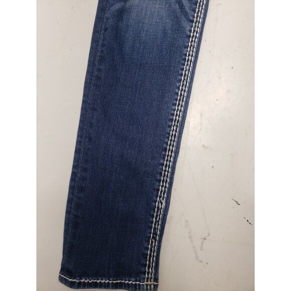 Rock Revival Women’s Erin S400 Blue Denim Faded Skinny Leg Jeans Size 27 - Picture 10 of 16